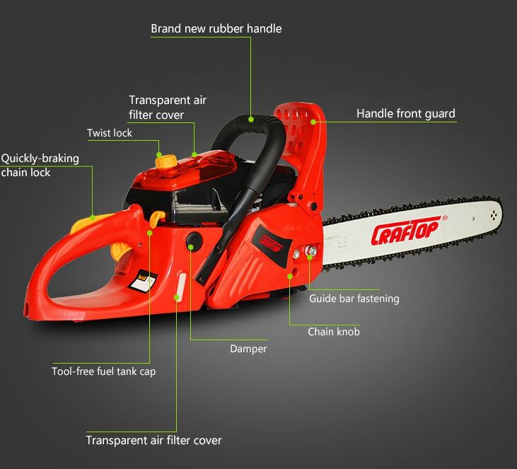 Ce GS Approved 45cc Chainsaws with Easy Starter